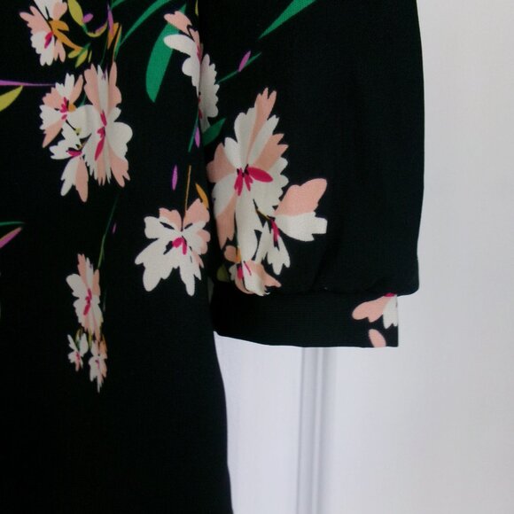 Like New Lulus Herbaceous Babe Navy Floral Print Shift Dress XS / S Above Knee - Picture 6 of 12